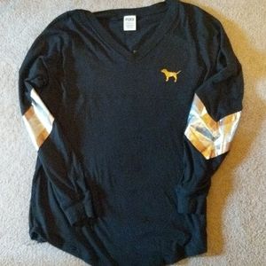 Victoria secret pink jersey style bling t-shirt